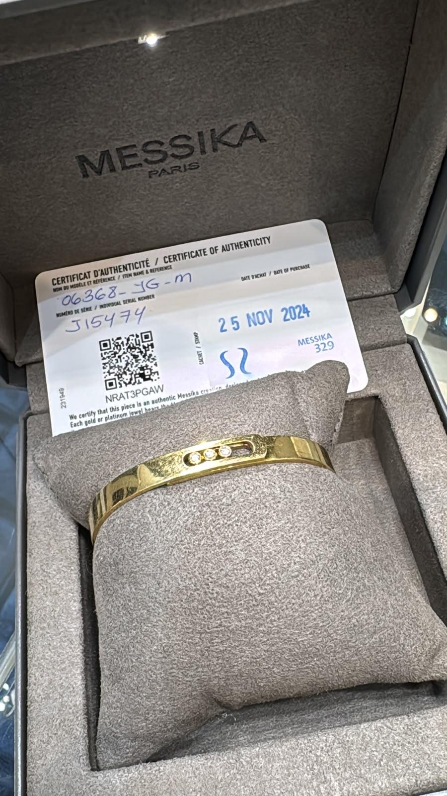 أسواره مسيكا الماسّ اصلي ذهب اصفر J15474