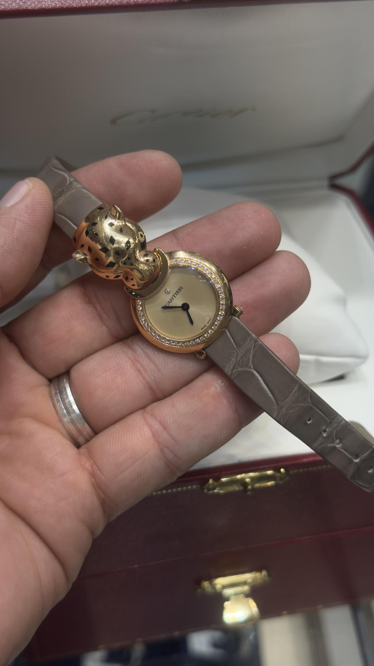 ساعة كارتير تايقر اصلي ذهب روز 185275X